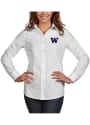 Washington Huskies Womens Antigua Dynasty Dress Shirt - White