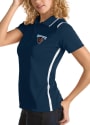 Maine Black Bears Womens Antigua Merit Polo Shirt - Navy Blue