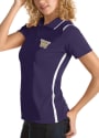Washington Huskies Womens Antigua Merit Polo Shirt - Purple