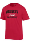 Main image for Wisconsin Badgers Red Champion Big Ten Jersey Short Sleeve T Shirt