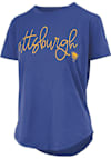 Main image for Pitt Panthers Blue Pressbox Alexandra Short Sleeve T-Shirt