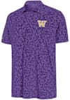 Main image for Mens Washington Huskies Purple Antigua Lush Short Sleeve Polo Shirt