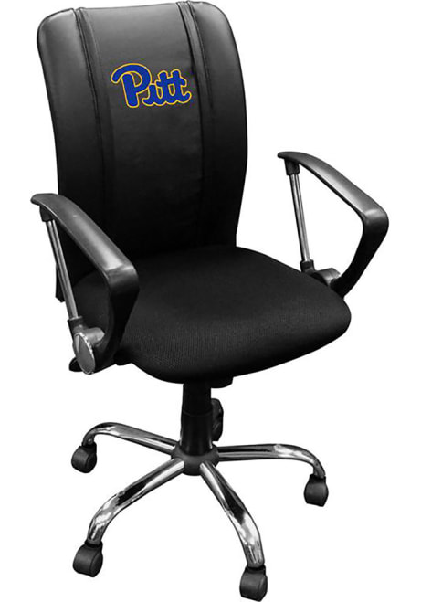Black Pitt Panthers Curve Desk Chair