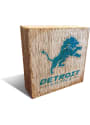 Detroit Lions Team Logo 6X6 Block Sign