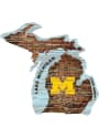 Michigan Wolverines 12 Mini Roadmap State Sign Sign