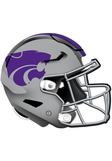Purple K-State Wildcats 12in Authentic Helmet Sign