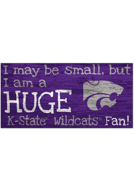 Purple K-State Wildcats Huge Fan Sign