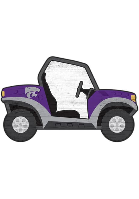 Purple K-State Wildcats ATV Cutout Sign