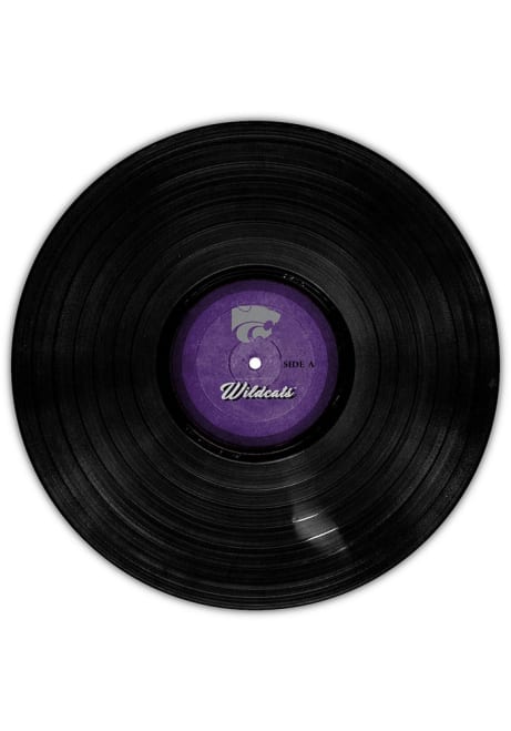 Purple K-State Wildcats 12 Inch Vinyl Circle Sign