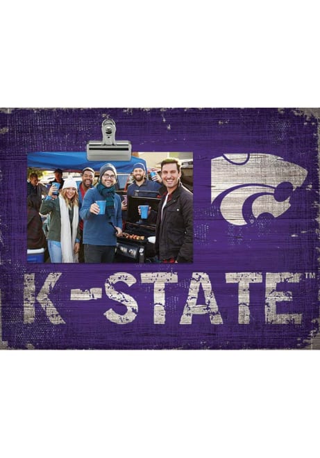 Purple K-State Wildcats Team Clip Picture Frame