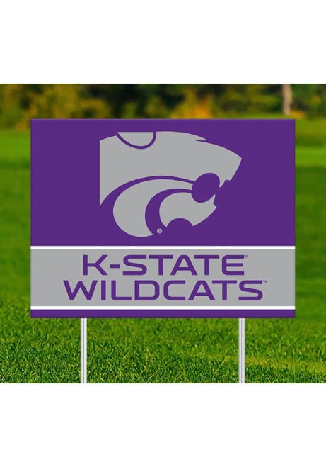 Purple K-State Wildcats Team Yard Sign