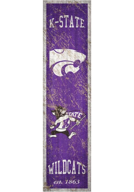 Purple K-State Wildcats Heritage Banner 6x24 Sign