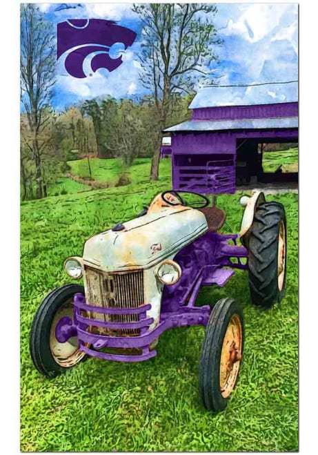Purple K-State Wildcats Farmscape Sign