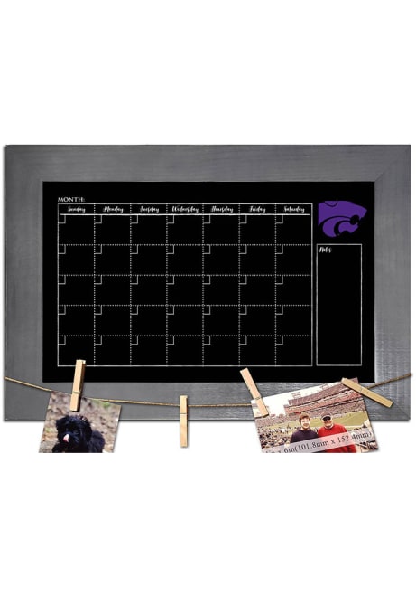 Purple K-State Wildcats Monthly Chalkboard Picture Frame