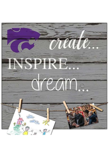 Purple K-State Wildcats Create Inspire Dream Sign