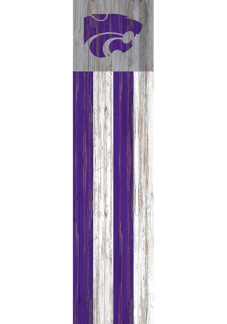 Purple K-State Wildcats 48 Inch Flag Leaner Sign