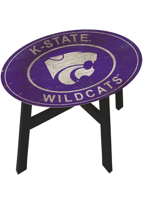 Purple K-State Wildcats Vintage Heritage Side End Table