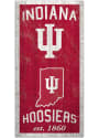 Indiana Hoosiers 6X12 Heritage Logos Sign