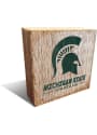 Michigan State Spartans Team Logo Block Sign