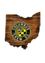 Columbus Crew Distressed State 24 Inch Sign