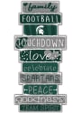 Michigan State Spartans Celebrations Stack 24 Inch Sign