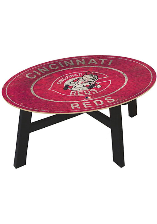 Cincinnati Reds Logo Heritage Logo Red Coffee Table - 32622182