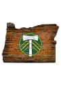 Portland Timbers Distressed State 24 Inch Sign