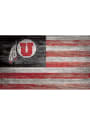 Utah Utes Distressed Flag 11x19 Sign