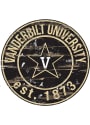 Vanderbilt Commodores Established Date Circle 24 Inch Sign