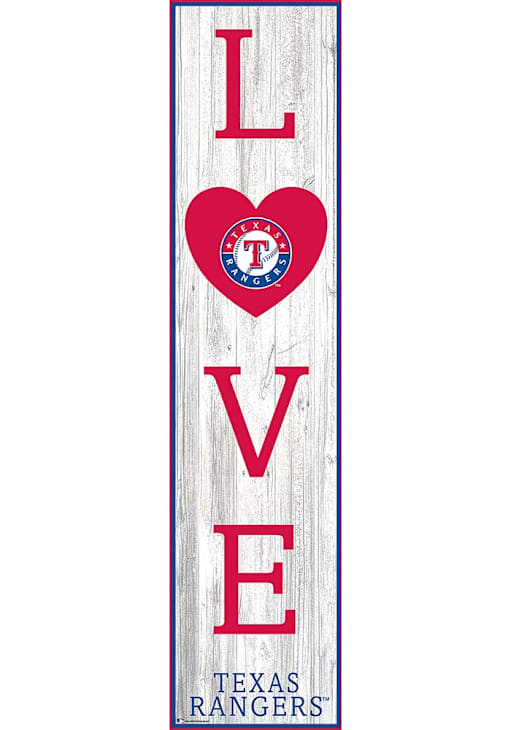 Texas Two Step Rangers Signs Texas Rangers 24 Inch Love Leaner Sign NAVY - 32624390