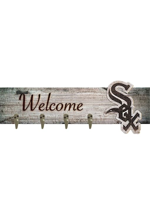 Chicago White Sox Coat Hanger Sign BLACK - 32626775