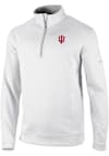 Main image for Mens Indiana Hoosiers White Columbia Heat Seal Omni Wick Wickhams Hills Qtr Zip Pullover
