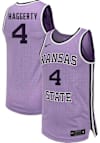 Main image for Pj Haggerty Mens Lavender K-State Wildcats NIL Name And Number Basketball Jersey