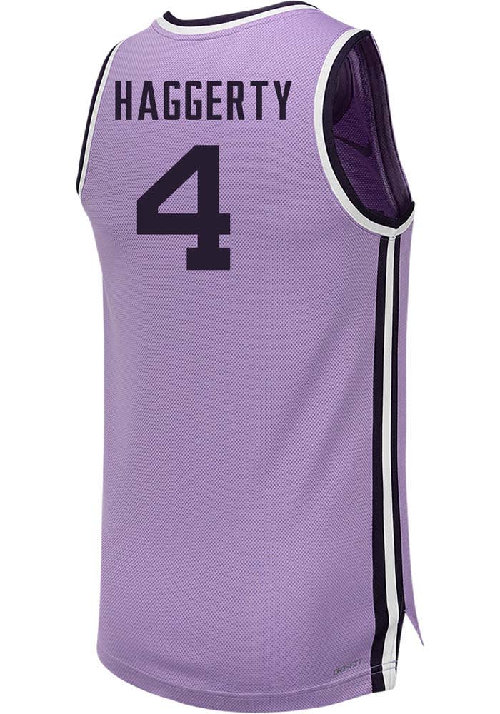Pj Haggerty Mens LAVENDER K-State Wildcats NIL Name And Number