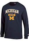 Main image for Mens Michigan Wolverines Navy Blue Champion Class of 2025 Pill Jersey Tee