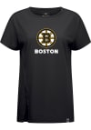 Main image for Levelwear Boston Bruins Womens Black Influx Home Turf Short Sleeve T-Shirt