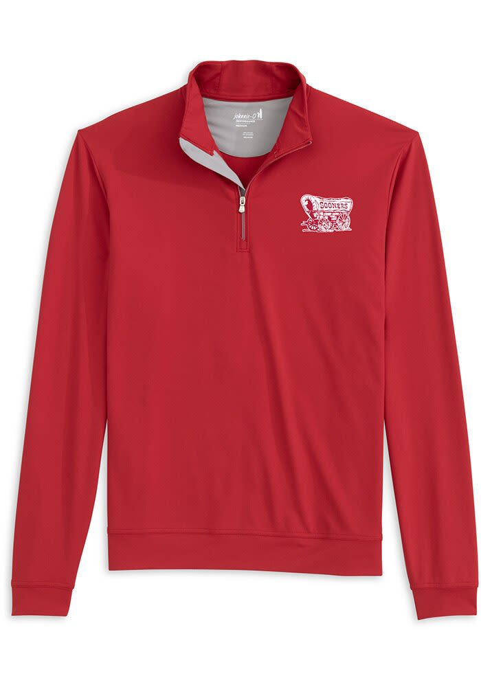 Johnnie O Oklahoma Sooners Mens CRIMSON Motion Vault Pullover
