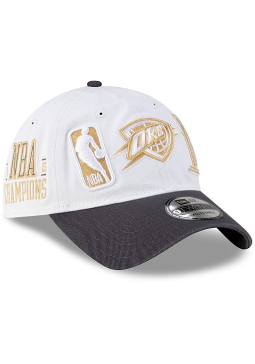 New Era Oklahoma City Thunder 2025 Ring Ceremony 9TWENTY Adjustable Hat - White