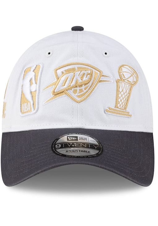 New Era Oklahoma City Thunder 2025 Ring Ceremony 9TWENTY Adjustable Hat - White