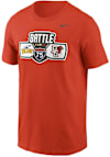 Main image for Bowling Green Falcons Orange Nike Football Battle of I-75 Football Rivalry Short Sleeve T Shirt