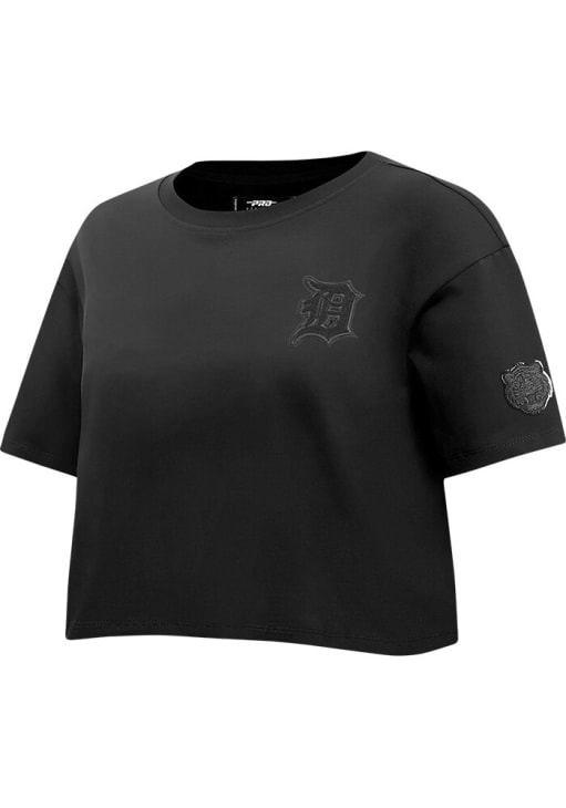Pro Standard Detroit Tigers Womens Black Triple Black Short Sleeve T-Shirt
