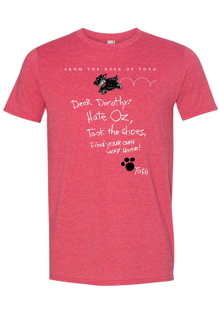 Toto Wizard of Oz RED HEATHER Dear Dorothy Short Sleeve