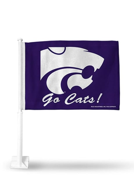 Purple K-State Wildcats 11x14 Purple Nylon Car Flag