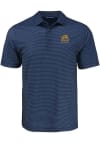 Main image for Mens Drexel Dragons Navy Blue Cutter and Buck Shadow Check Academic Short Sleeve Polo Shirt