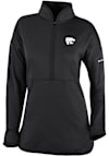 Main image for Womens K-State Wildcats Black Columbia Heat Seal Omni Wick Go For It Qtr Zip