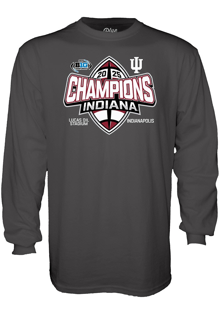 Blue 84 Mens CHARCOAL Indiana Hoosiers 2025 Big Ten Football