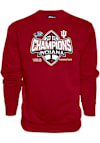 Main image for Mens Indiana Hoosiers Crimson Blue 84 2025 Big Ten Football Champions Crew Sweatshirt