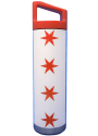 Chicago Flag Wrap 22oz Stainless Steel Tumbler - Red
