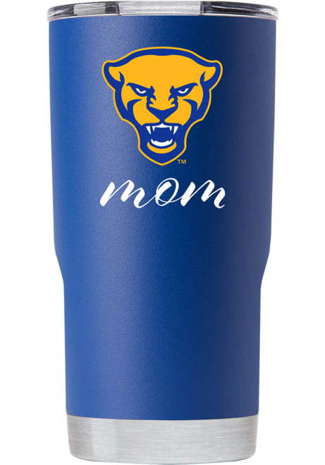 Blue Pitt Panthers 20oz Mom Stainless Steel Tumbler