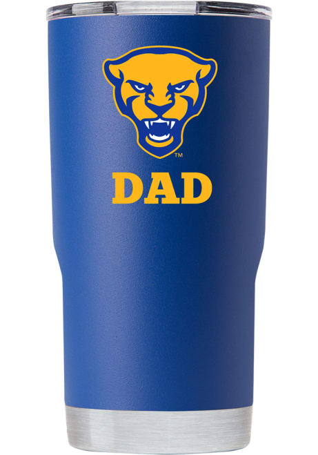 Blue Pitt Panthers 20oz Dad Stainless Steel Tumbler